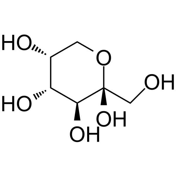 α-D-Fructose (Haworth-Projektion)